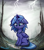 Size: 2202x2480 | Tagged: safe, artist:user-fox, princess luna, alicorn, pony, g4, chest fluff, cloud, cloudy, crying, female, filly, filly luna, foal, forest, nature, sadness, solo, thunderstorm, tree, woona, younger