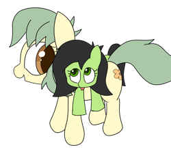 Size: 2488x2212 | Tagged: safe, artist:ultrako, oc, oc only, oc:filly anon, oc:pea, earth pony, pony, baby, baby pony, female, filly, foal, gift art, lying down, on back, riding, riding a pony, simple background, tongue out, transparent background