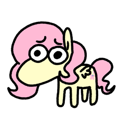 Size: 523x523 | Tagged: safe, artist:punkittdev, fluttershy, pegasus, g4, female, frown, mare, simple background, snoot, solo, transparent background, worried