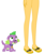 Size: 2319x2788 | Tagged: safe, anonymous artist, spike, sunset shimmer, dog, human, equestria girls, g4, duo, legs, pictures of legs, simple background, thighs, white background