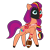 Size: 1024x1024 | Tagged: safe, artist:macdaddyzak, artist:tokkii, edit, editor:miss connie, sunny starscout, earth pony, pony, g5, my little pony: a new generation, my little pony: make your mark, my little pony: tell your tale, :o, american football, arrow head, bag, blue eyes, clothes, dyed mane, face paint, female, hair tie, hoof markings, hoofband, kansas city chiefs, mane stripe sunny, nfl, nfl playoffs, open mouth, orange coat, png, saddle bag, simple background, solo, sports, super bowl, super bowl lviii, transparent background, vector