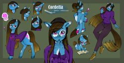 Size: 4000x2039 | Tagged: safe, artist:natt333, oc, earth pony, pony, anthro, equestria girls, g4, adoptable, beanie, bikini, breasts, clothes, food, glasses, hat, pants, popsicle, reference sheet, sideboob, solo, sucker, sweater, swimsuit, underboob