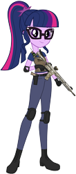 Size: 2960x6749 | Tagged: safe, artist:edy_january, artist:twilirity, edit, vector edit, sci-twi, twilight sparkle, human, equestria girls, equestria girls series, g4, armor, assault rifle, body armor, boots, call of duty, call of duty: warzone, captain soap, captain twilight, clothes, denim, equipment, gears, glasses, gun, handgun, jeans, leader, m1911, m4a1, military, pants, pistol, rifle, shirt, shoes, simple background, soap mctavish, soldier, solo, special forces, tactical vest, transparent background, united states, vector, vest, weapon