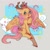 Size: 1024x1024 | Tagged: safe, artist:tat3rt0tt03, fluttershy, butterfly, deer, deer pony, hybrid, original species, peryton, g4, antlers, blushing, cloud, cute, deerified, female, flutterdeer, human shoulders, leg fluff, looking at you, mare, passepartout, rainbow, shyabetes, smiling, smiling at you, species swap, unshorn fetlocks