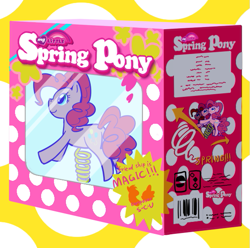 Size: 565x561 | Tagged: safe, artist:00freeze00, pinkie pie, earth pony, pony, g4, box, crossover, pop'n music, solo, toy