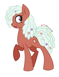 Size: 828x1067 | Tagged: safe, artist:nyanysa, toffee truffle, earth pony, pony, g4, female, mare, simple background, transparent background
