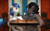 Size: 4618x2888 | Tagged: safe, artist:flapstune, king sombra, shining armor, pony, unicorn, g4, blushing, cafe, chair, chest fluff, date, ear fluff, gay, glass, holding hooves, infidelity, looking at each other, looking at someone, male, ship:shiningsombra, shipping, sitting, stallion, table, window