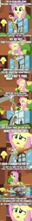 Size: 500x3375 | Tagged: safe, edit, edited screencap, screencap, discord, fluttershy, draconequus, pegasus, pony, g4, caption, duo, duo male and female, episode needed, female, funny, hilarious, image macro, imgflip, male, star trek, star trek: the next generation, text