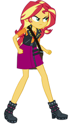 Size: 1062x1816 | Tagged: safe, artist:cutler1228, edit, edited screencap, screencap, sunset shimmer, human, equestria girls, g4, angry, background removed, female, not a vector, simple background, solo, transparent background