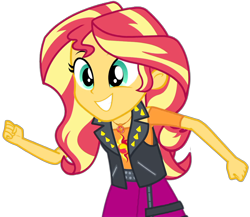 Size: 2883x2502 | Tagged: safe, artist:cutler1228, edit, edited screencap, screencap, sunset shimmer, human, a fine line, equestria girls, g4, my little pony equestria girls: better together, background removed, female, not a vector, running, simple background, smiling, solo, transparent background