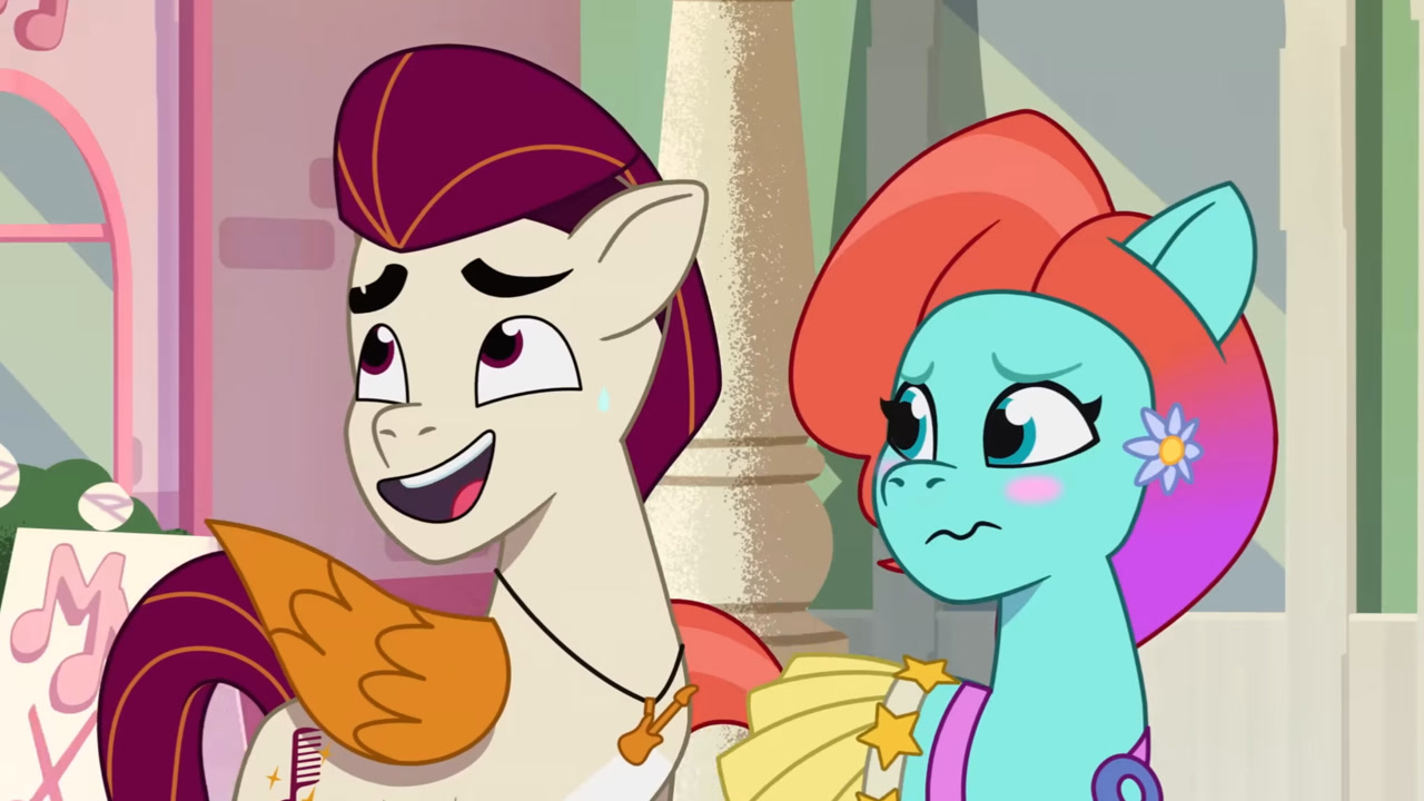 Royal Riff Mlp #3295261 - safe, screencap, jazz hooves, rocky riff, earth pony ...