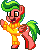 Size: 40x50 | Tagged: safe, oc, oc only, oc:feather foot, pegasus, pony, pony town, boop, clothes, food, happy, hazel eyes, male, manepxls, milestone, pixel art, pxls.space, simple background, solo, stallion, sweater, transparent background, watermelon