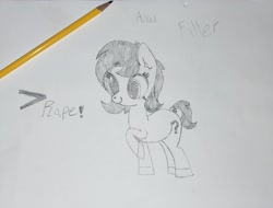 Size: 2223x1692 | Tagged: safe, artist:scandianon, oc, oc only, oc:filly anon, female, filly, foal, solo, traditional art