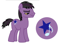 Size: 1600x1200 | Tagged: safe, artist:princessstar022, artist:selenaede, oc, oc only, oc:brutus, earth pony, pony, g4, base used, male, offspring, parent:octavia melody, simple background, solo, stallion, white background