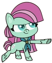 Size: 311x374 | Tagged: safe, edit, edited screencap, editor:luckydog416, screencap, minty (g4), earth pony, pony, g4, g4.5, my little pony: pony life, the trail less trotten, background removed, female, mare, simple background, solo, transparent background