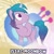 Size: 3600x3600 | Tagged: safe, artist:ramixe dash, izzy moonbow, pony, unicorn, g4, g5, g5 to g4, generation leap, isaac crestie, male, oooooh, rule 63, solo, stallion