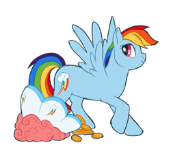 Size: 5500x5000 | Tagged: safe, artist:sheepchops, rainbow dash, pegasus, pony, g4, female, simple background, solo, transparent background