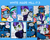 Size: 3508x2834 | Tagged: safe, artist:dsana, oc, oc:blue candy, oc:bolt thundercloud, oc:lullaby dusk, oc:minty mint, earth pony, pegasus, pony, unicorn, comic:a storm's lullaby, colt, female, filly, foal, heterochromia, male