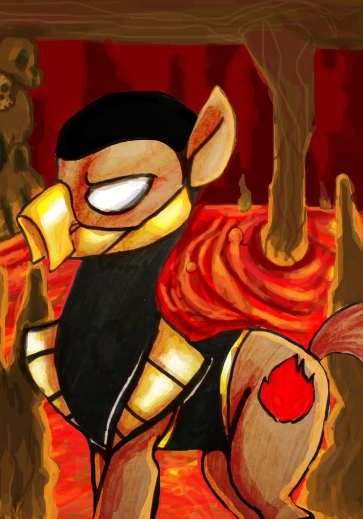 3296278 Safe Artist 8loodyrain Pony Lava Mortal Kombat Ponified