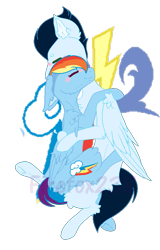 Size: 677x1057 | Tagged: safe, artist:firefox238, rainbow dash, soarin', pegasus, pony, g4, blushing, duo, female, hug, male, mare, ship:soarindash, shipping, simple background, stallion, straight, transparent background