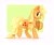 Size: 2048x1707 | Tagged: safe, artist:anotherdeadrat, applejack, earth pony, food pony, pony, g4, abstract background, applejack's hat, cowboy hat, food, hat, jam, passepartout, ponified, pun, smiling, solo