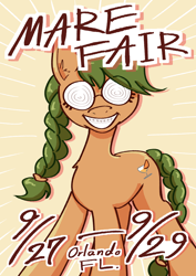 Size: 2480x3508 | Tagged: safe, artist:tastimelon, oc, oc:morning mimosa, earth pony, pony, mare fair, earth pony oc, looking at you, smiling, smiling at you, solo