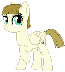Size: 1907x2138 | Tagged: safe, artist:mint-light, artist:twilyisbestpone, zippoorwhill, pegasus, pony, g4, base used, female, frown, mare, missing accessory, older, older zippoorwhill, raised hoof, simple background, solo, transparent background