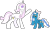 Size: 2811x1605 | Tagged: safe, artist:supahdonarudo, fleur-de-lis, oc, oc:fleurbelle, alicorn, pony, unicorn, series:fleurbuary, g4, alicorn oc, bow, duo, hair bow, horn, posing for photo, raised hoof, shy, simple background, transparent background, wings