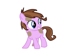 Size: 800x600 | Tagged: safe, artist:princessstar022, oc, oc only, oc:generous, g4, base used, female, filly, foal, offspring, parent:diamond tiara, parent:pipsqueak, parents:piptiara, simple background, solo, white background