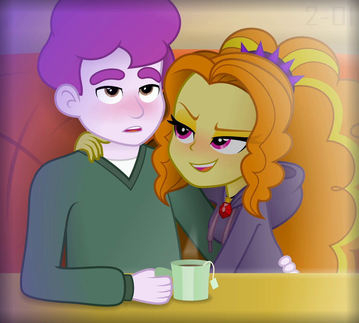 3296795 - explicit, artist:randomtriples, artist:randomtriples full-size,  adagio dazzle, concord gumdrop, human, equestria girls, g4, my little pony  equestria girls: rainbow rocks, animated, balls, blushing, bouncing,  bouncing breasts, breasts, clothed ...