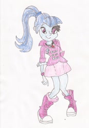 Size: 1021x1479 | Tagged: safe, sonata dusk, equestria girls, g4, legs, solo, traditional art