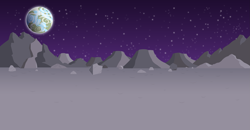 Size: 2835x1474 | Tagged: safe, artist:culu-bluebeaver, background, digital, digital art, moon, no pony, planet, scenery, stars, vector, vector trace