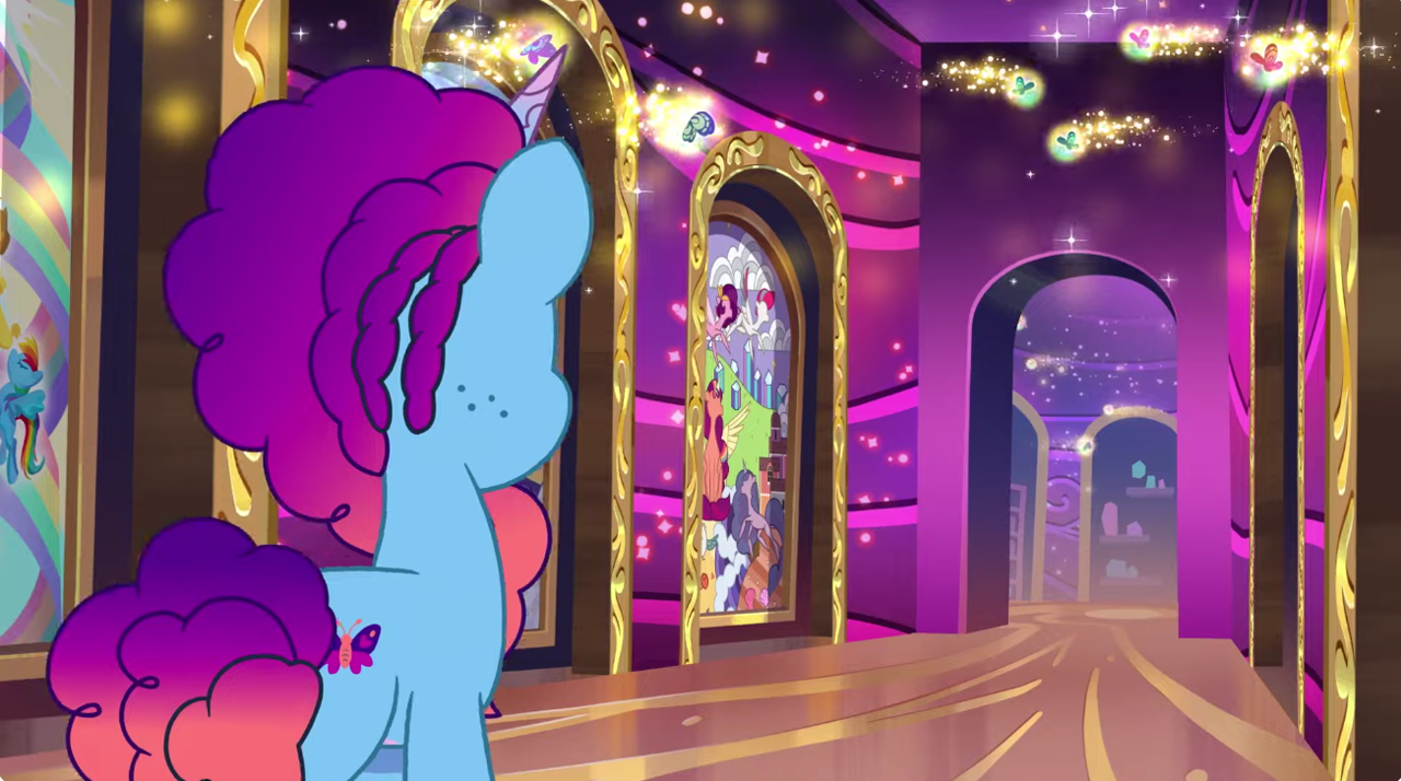 #3296970 - safe, screencap, applejack, hitch trailblazer, izzy moonbow ...