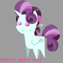 Size: 1280x1280 | Tagged: safe, artist:jjwantan7, principal abacus cinch, alicorn, pony, g4, cinchabetes, cute, equestria girls ponified, female, mare, pointy ponies, ponified, simple background, solo
