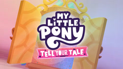 Size: 3072x1727 | Tagged: safe, screencap, g5, misty-rious new room, my little pony: tell your tale, spoiler:g5, spoiler:my little pony: tell your tale, spoiler:tyts02e05, crystal brighthouse, my little pony logo, no pony, portal