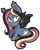 Size: 400x498 | Tagged: safe, artist:mychelle, oc, oc only, oc:sugar star, bat pony, pony, chibi, female, mare, simple background, solo, transparent background