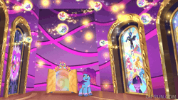 Size: 600x338 | Tagged: safe, screencap, applejack, fluttershy, misty brightdawn, nightmare moon, pinkie pie, princess cadance, rainbow dash, rarity, shining armor, twilight sparkle, alicorn, butterfly, changeling, earth pony, pegasus, pony, unicorn, g5, misty-rious new room, my little pony: tell your tale, spoiler:g5, spoiler:my little pony: tell your tale, spoiler:tyts02e05, animated, element of generosity, element of honesty, element of kindness, element of laughter, element of loyalty, element of magic, elements of harmony, rebirth misty, unicorn twilight