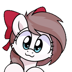 Size: 600x600 | Tagged: safe, artist:sugar morning, oc, oc only, oc:aurelleah, oc:aurry, pony, animated, bow, bronybait, clothes, commission, cute, daaaaaaaaaaaw, hair bow, heart, kissing, looking at you, ocbetes, simple background, solo, sugar morning's kissies, transparent background