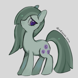 Size: 4096x4096 | Tagged: safe, artist:metaruscarlet, marble pie, earth pony, pony, g4, gray background, simple background, solo