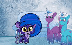 Size: 1728x1080 | Tagged: safe, artist:sallythepinkdog2024, edit, edited screencap, screencap, allura, comet (g5), twitch (g5), violet frost, auroricorn, big cat, leopard, pony, rabbit, snow leopard, unicorn, g4.5, g5, my little pony: pony life, my little pony: tell your tale, animal, animated, caillou gets grounded, couch, crying, detailed background, funny, g5 to g4.5, generation leap, grounded, helix piercing, male, sound, stallion, webm, youtube, youtube link