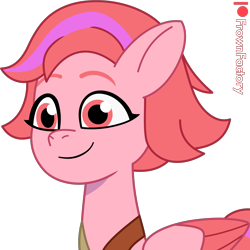 Size: 3000x3000 | Tagged: safe, artist:frownfactory, windy, pegasus, pony, g5, my little pony: tell your tale, female, mare, simple background, smiling, transparent background, vector