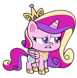 Size: 494x505 | Tagged: safe, artist:luckydog416, edit, edited screencap, screencap, princess cadance, alicorn, pony, g4, g4.5, my little pony: pony life, what goes updo, background removed, female, mare, not a vector, simple background, solo, transparent background