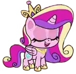 Size: 156x151 | Tagged: safe, artist:luckydog416, edit, edited screencap, screencap, princess cadance, alicorn, pony, g4, g4.5, my little pony: pony life, what goes updo, background removed, female, mare, not a vector, picture for breezies, simple background, solo, transparent background
