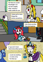 Size: 1220x1761 | Tagged: safe, artist:ask-luciavampire, oc, pony, undead, vampire, vampony, ask, clothes, cosplay, costume, tumblr