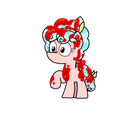 Size: 1080x1080 | Tagged: safe, artist:borgib, cozy glow, pegasus, pony, g4, marks for effort, female, food, ketchup, not blood, sauce, simple background, transparent background