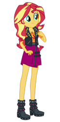 Size: 995x2000 | Tagged: safe, artist:cutler1228, edit, edited screencap, screencap, sunset shimmer, human, equestria girls, g4, background removed, boots, clothes, female, geode of empathy, magical geodes, not a vector, shoes, simple background, solo, transparent background
