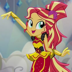 Size: 668x664 | Tagged: safe, sunset shimmer, dance magic, equestria girls, spoiler:eqg specials, cropped, dance magic (song), flamenco dress, sunset shimmer flamenco dress