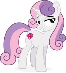 Size: 6043x6670 | Tagged: safe, artist:kojibiose, sweetie belle, pony, unicorn, g4, absurd resolution, cute, diasweetes, female, horn, mare, older, older sweetie belle, simple background, solo, transparent background