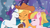 Size: 2400x1350 | Tagged: safe, artist:prixy05, applejack, rarity, toola roola, breezie, earth pony, pony, unicorn, g4, g5, my little pony: tell your tale, swirlpool starlight, spoiler:g5, spoiler:my little pony: tell your tale, spoiler:tyts02e06, character swap, female, filly, foal, g4 to g5, generation leap, heartwarming, horn, mare, trio, trio female
