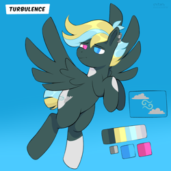 Size: 4000x4000 | Tagged: safe, artist:vital, oc, pegasus, g4, commission, cutie mark, male, reference sheet, solo